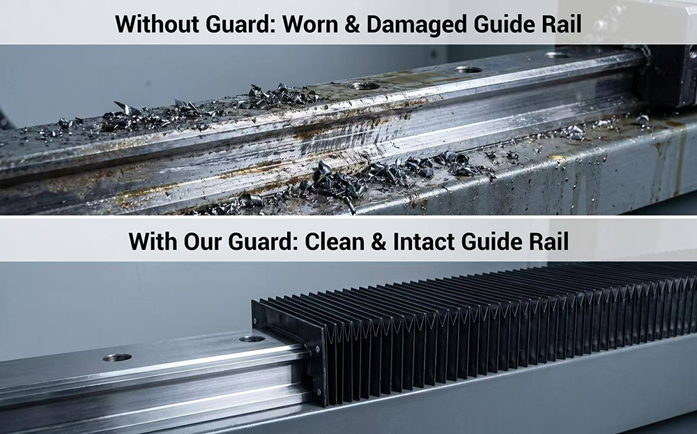 Flexible telescopic guard