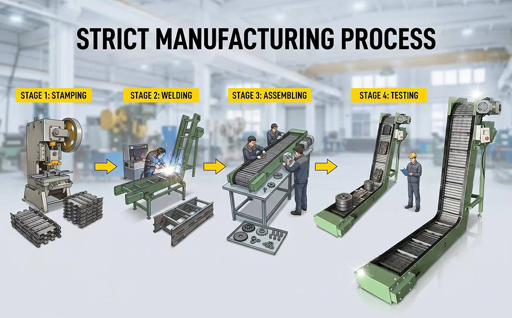 Cutting Chip Chain Conveyor