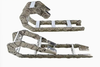 Waterproof Fully Enclosed Stainless Steel Drag Chain Acid Alkali Resistant Energy Chain for Offshore Platform Plating Line