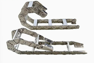 Waterproof Fully Enclosed Stainless Steel Drag Chain Acid Alkali Resistant Energy Chain for Offshore Platform Plating Line